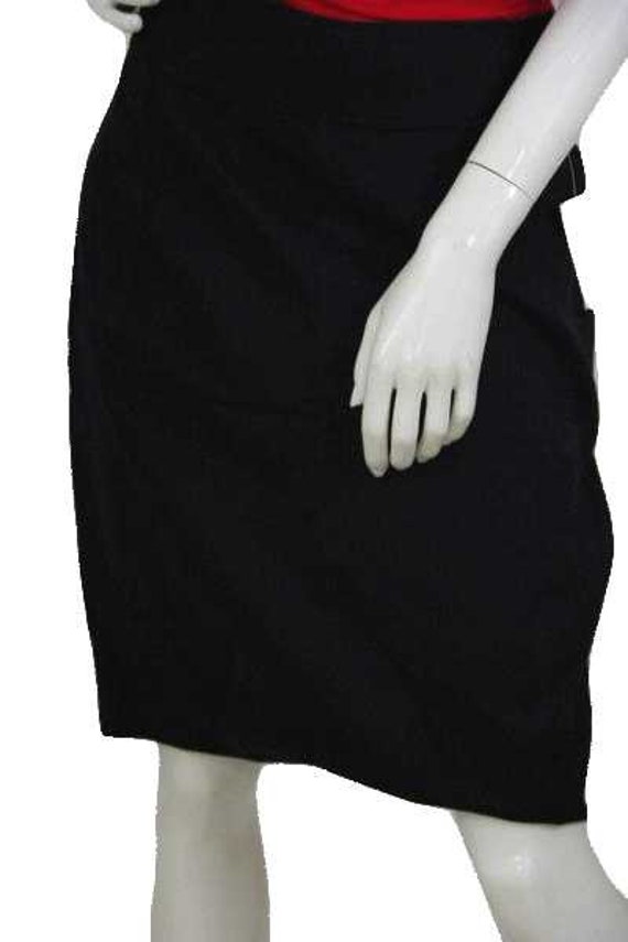 Old Navy 70's Black Skirt with Back Slit Size 14 S