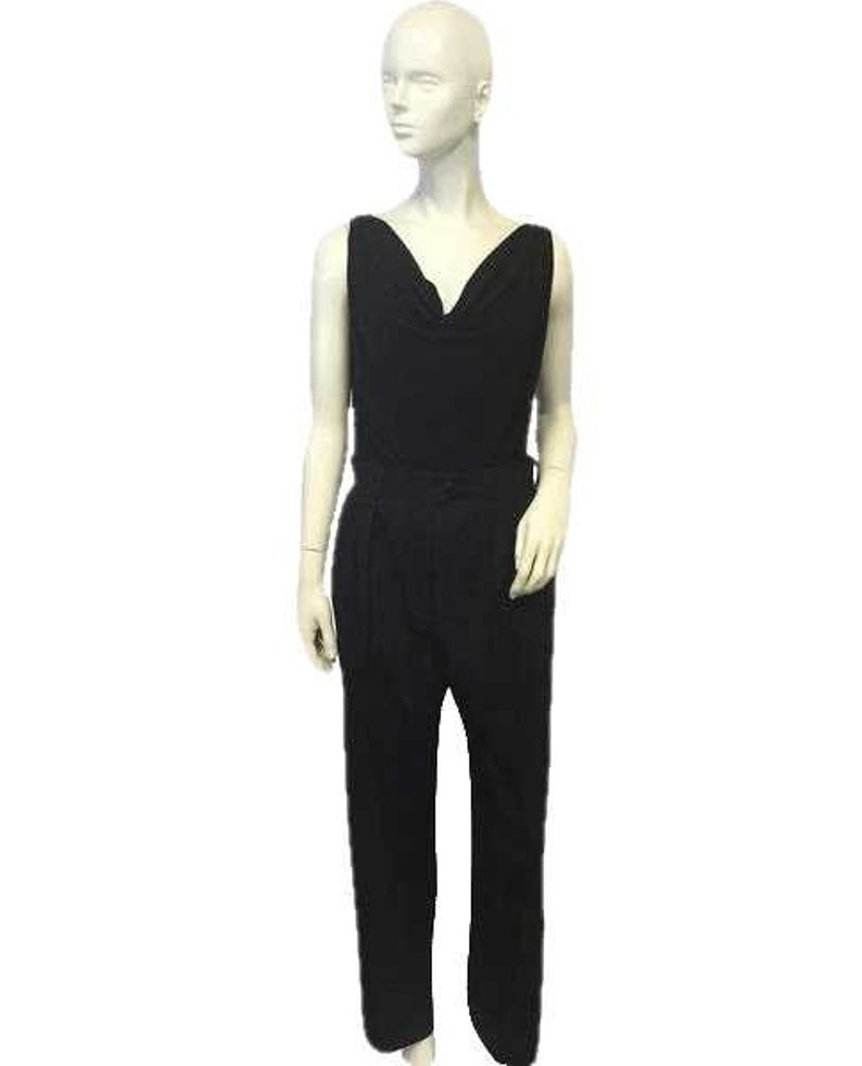 Escada 60's-early 70's Black Wool Pants Size 40 EURO SKU 000057 image 1