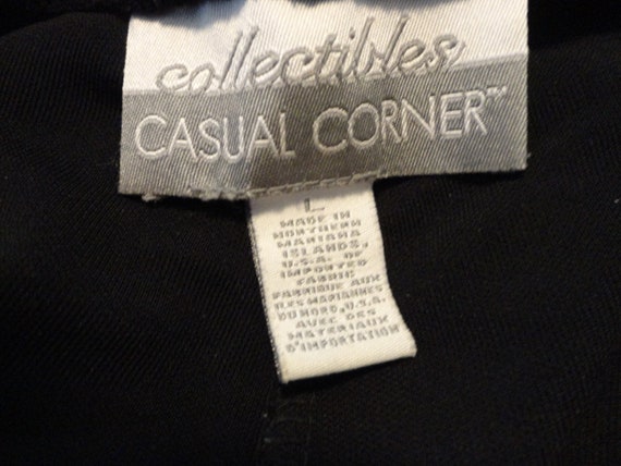 Casual Corner 80's Pants Black Size L SKU 000072 - image 4