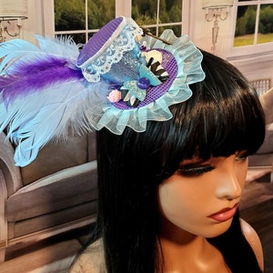 Alice in Wonderland Headband Top Hat Mad Hatter Cosplay Costume Tea Party mini Hat