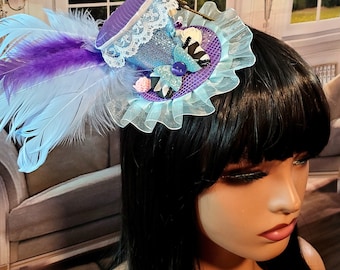 Alice in Wonderland Headband Top Hat Mad Hatter Cosplay Costume Tea Party mini Hat