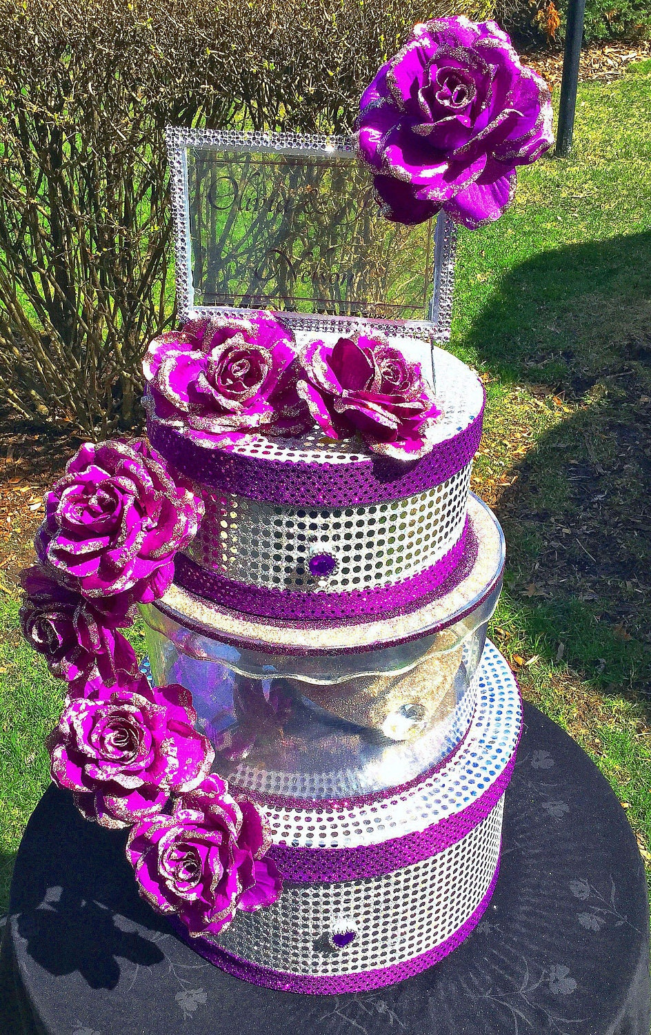 Wedding Card Box Bling Card Box Rhinestone Money Holder Etsy