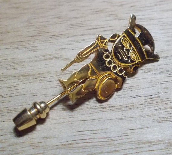 Vintage, Ccori, Hat/Stick Pin, Gold Plated Nut Cr… - image 3