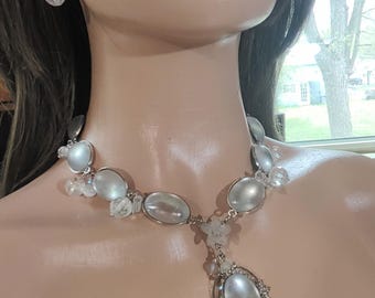 ヴィンテージシルバーメッキワイヤーバスケット（蓋付き） - 丸型編み