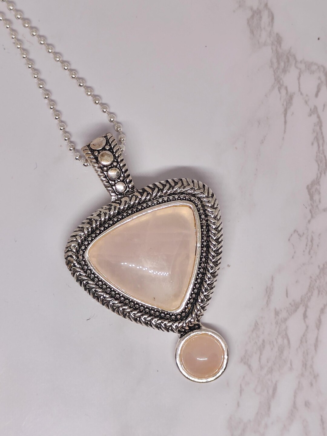 Vintage (winnity) Rose Quartz Pendant W/30