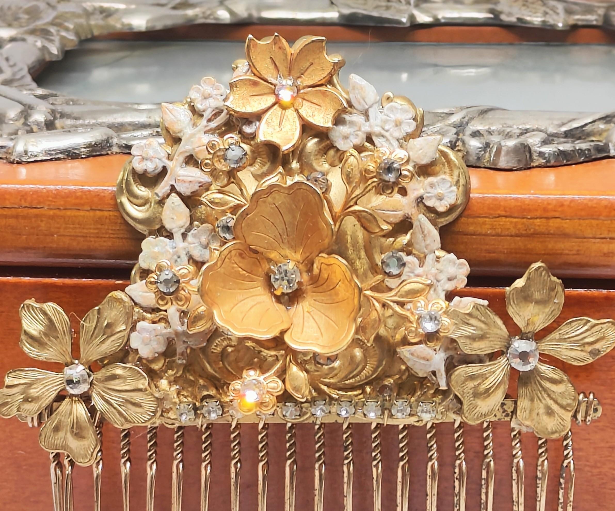 Painted Brass Comb - Etsy display picture 2
