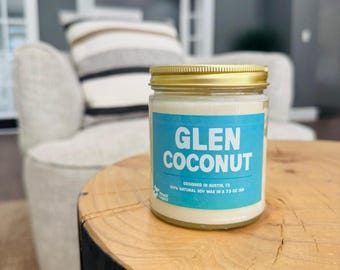 Glen Coconut - Sea Breeze 9oz Candle - Premium and Eco-Friendly Gift for Anyone