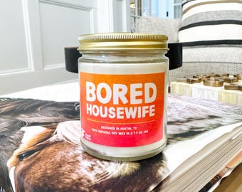 Bored Housewife - Spiced Pumpkin Ginger 9oz Candle - Premium and Eco-Friendly Gift for Anyone