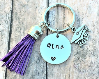 2018 Graduation Gift - Personalized Graduation Gift - Graduation Keychain - 2018 Graduation - Graduation Gift for Her - Graduation Gifts