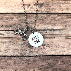 Moto Mom Necklace, Dirt Bike Jewelry, Motocross Gift, Gift for Mom, Racing Gift, Racing Necklace, Motocross Mom, Gift for Her image 7