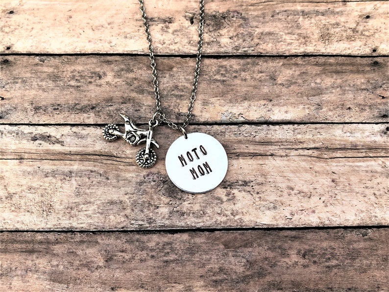 Moto Mom Necklace, Dirt Bike Jewelry, Motocross Gift, Gift for Mom, Racing Gift, Racing Necklace, Motocross Mom, Gift for Her image 7