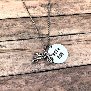 Moto Mom Necklace, Dirt Bike Jewelry, Motocross Gift, Gift for Mom, Racing Gift, Racing Necklace, Motocross Mom, Gift for Her image 9