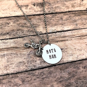 Moto Mom Necklace, Dirt Bike Jewelry, Motocross Gift, Gift for Mom, Racing Gift, Racing Necklace, Motocross Mom, Gift for Her image 10