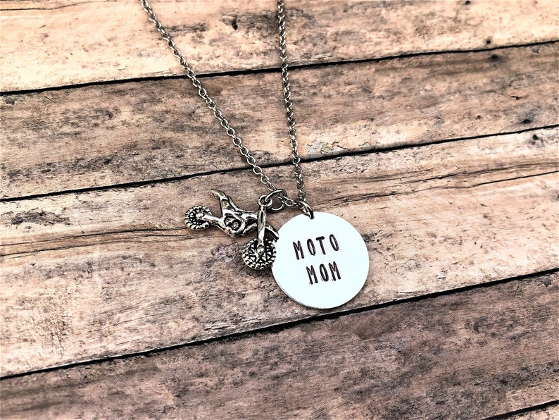 Moto Mom Necklace, Dirt Bike Jewelry, Motocross Gift, Gift for Mom, Racing Gift, Racing Necklace, Motocross Mom, Gift for Her image 10