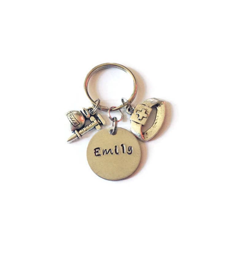 Nurse Gift  Nurse Graduation  Nurse Keychain  Personalized image 2