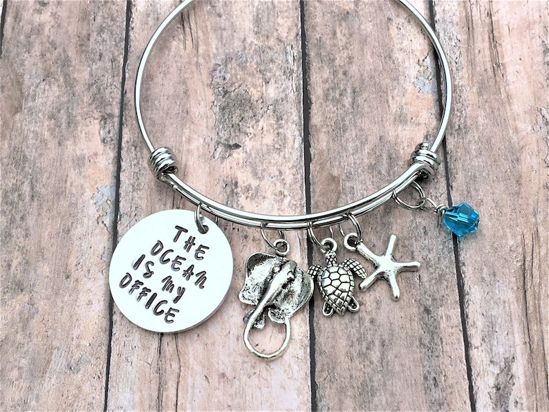 Sea Animal Bracelet Marine Biology Ocean Jewelry Marine Etsy