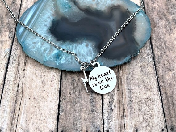 Line Wife Necklace Gift for Her Lineman 