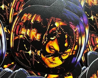 Catwoman Pumpkin 3" Die Cut Vinyl Sticker