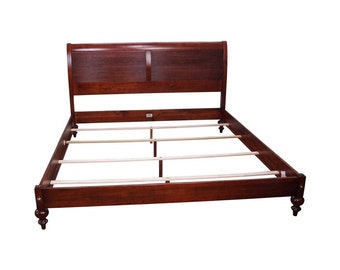 Ethan Allen British Classics Cayman Sleigh Queen Bed Frame #260 Cinnabar Buyer Pays All Shipping
