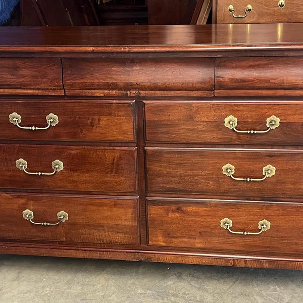Ethan Montego British Classics Marques 9 Drawer Dresser 260 Cinnabar Buyer Pays All Shipping SALE