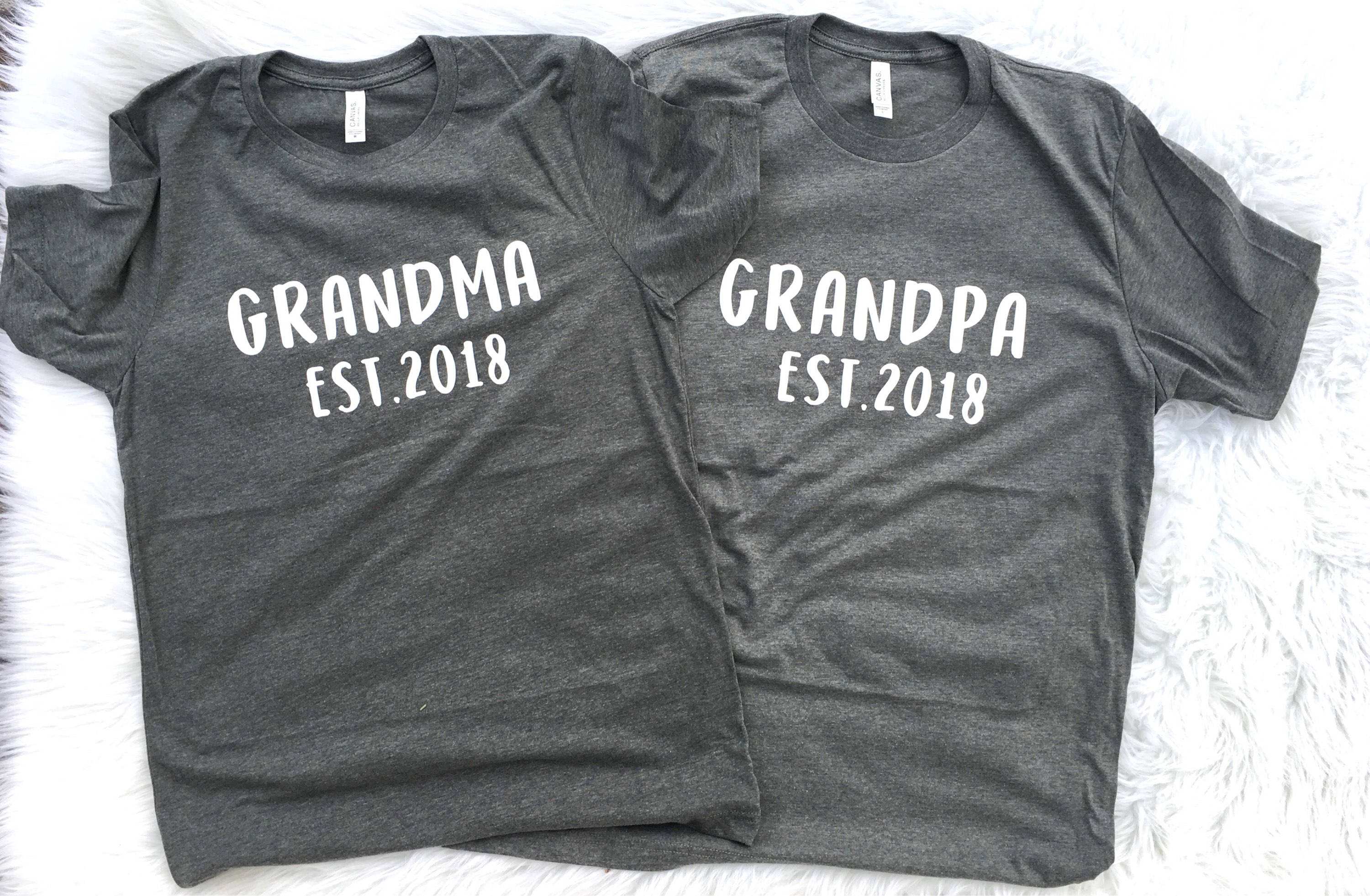 Grandma and Grandpa shirts Shirt for Grammy Women’s T | Etsy
