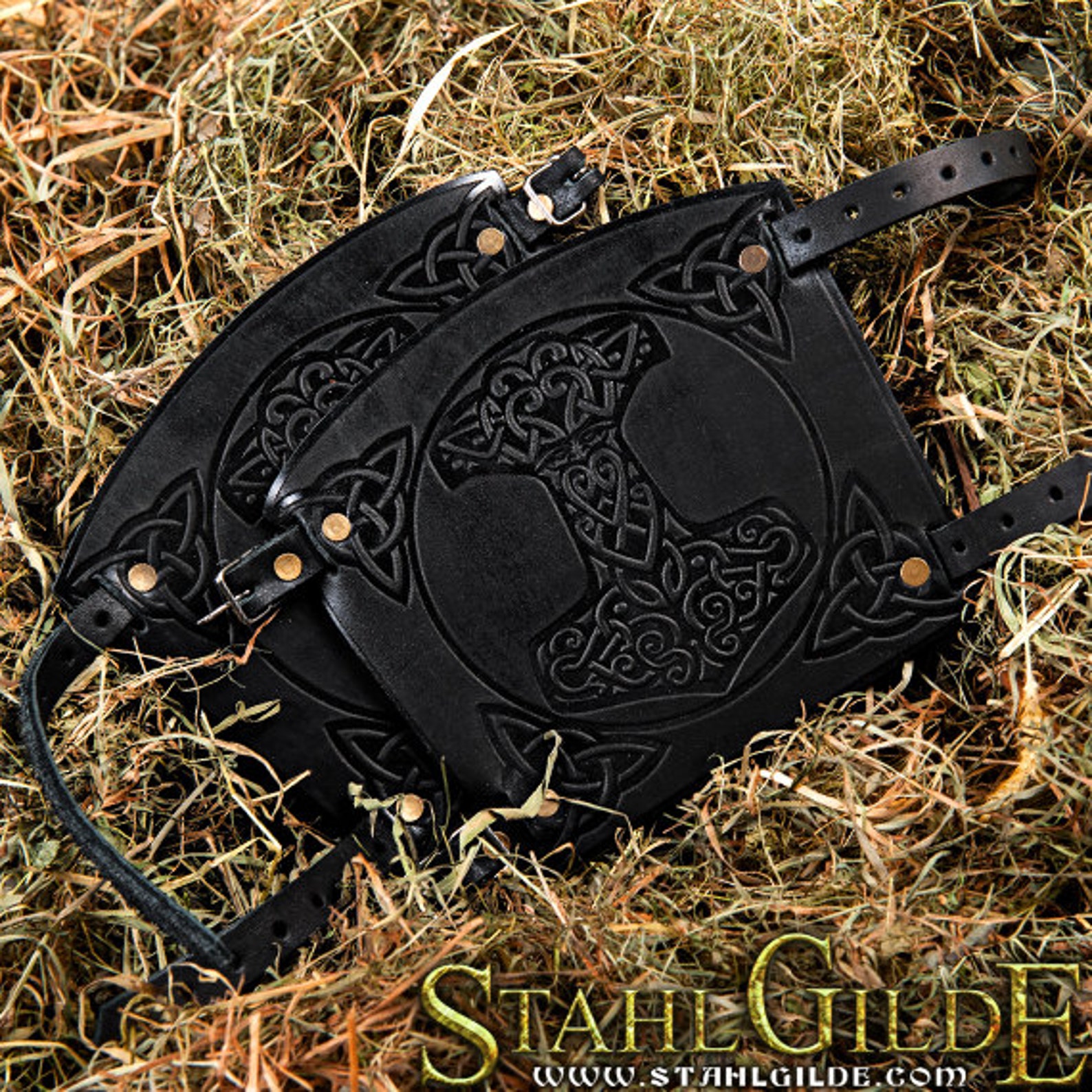 Archery Arm Guard Leather Bracers Cuff LARP Bracers Viking Etsy