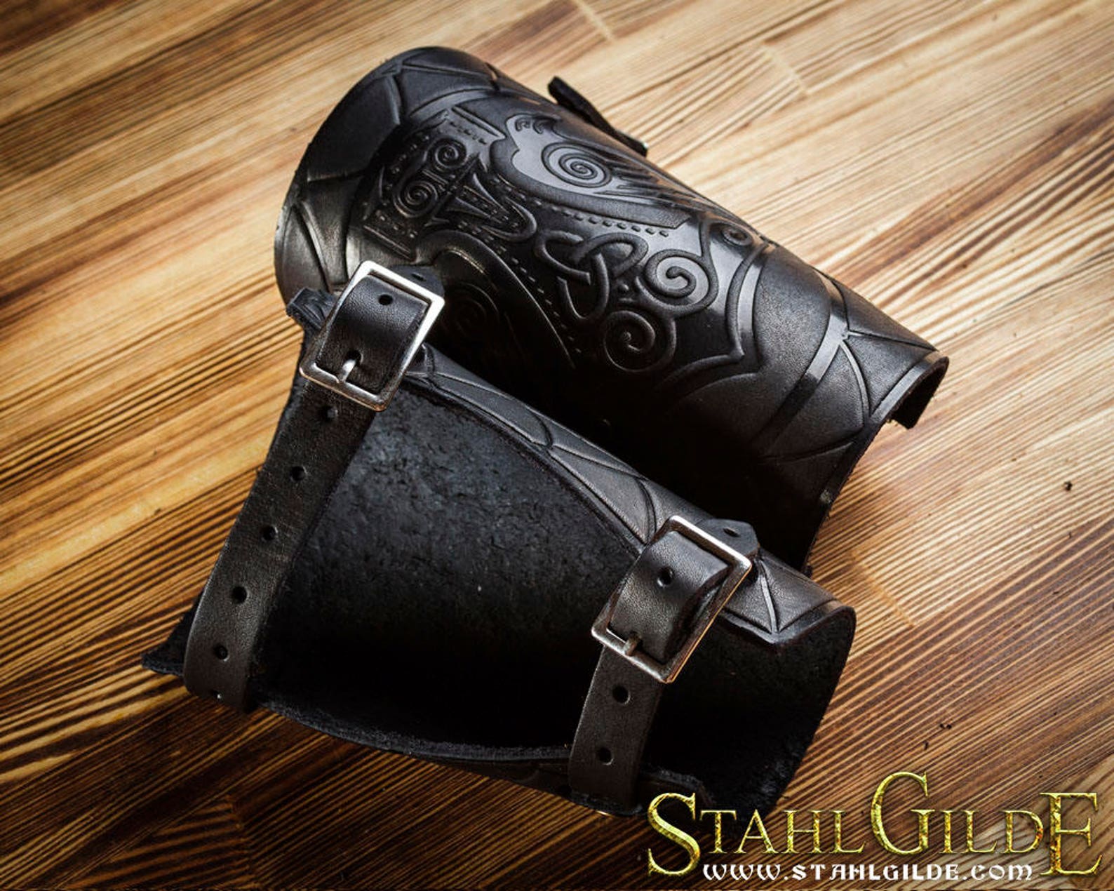 Leather Cuff Archery Arm Guards Bracers Armor Thor's Etsy
