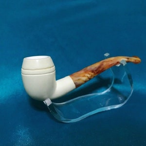 Classic block Meerschaum Pipe Handmade Best pfeife master by M.dülger + with case