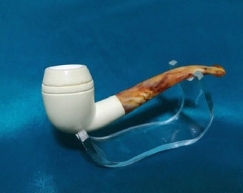 Classic block Meerschaum Pipe Handmade Best pfeife master by M.dülger + with case