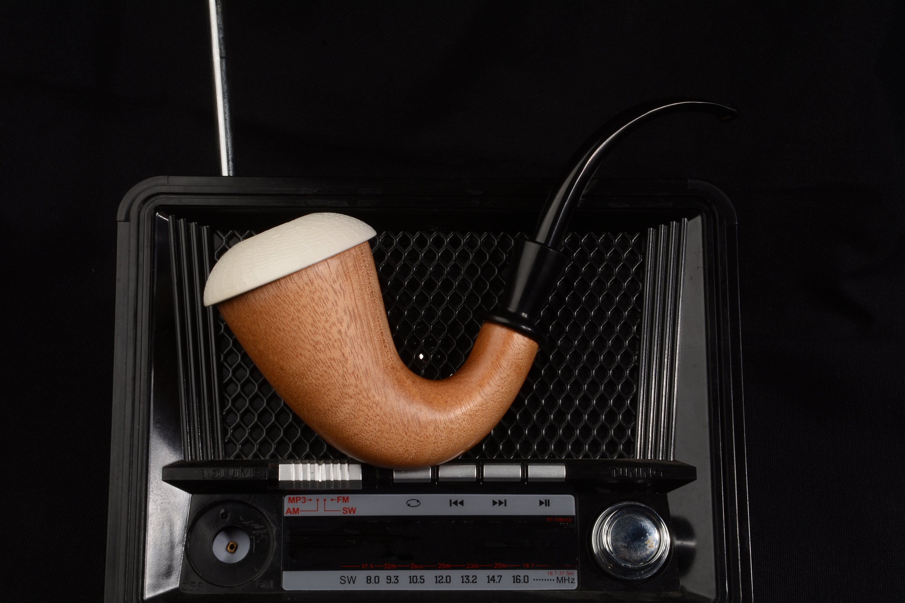 Calabash Meerschaum Pipe Sherlock Pipe hand carved tobacco unsmoked pipe with case