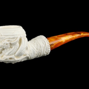 Dragon Meerschaum Pipe Classic handmade tobacco pfeife 海泡石 with case