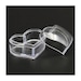 Set of 10 Mini Heart Shaped Lip Balm Lip Gloss Pots/Jars