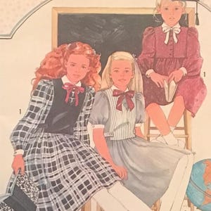 ヴィンテージ ソーイング パターン #7002 シンプリシティ シンデレラ、1980 年代ファッション、女の子用ドレス、サイズ 10-12-14、未使用