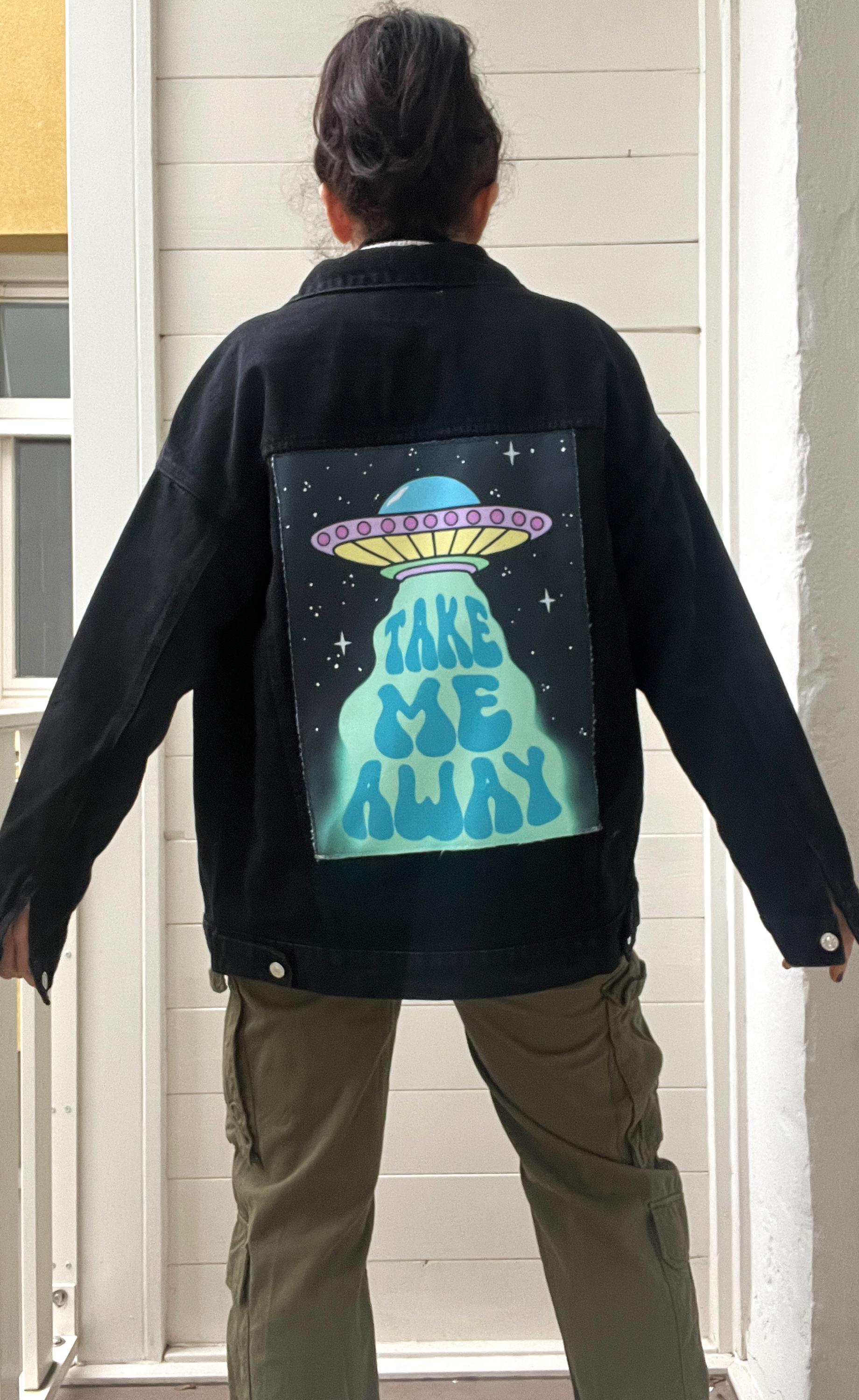 Back Patch Design UFO Back Patch: Handmade Sew-on Jacket Patch, Digital Art Design - Etsy