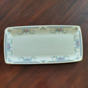 Vintage Royal Doulton &quot;Juliet&quot; pattern Sandwich Tray 11 inch Made in England