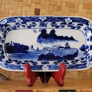 中国 模様入平丸洗筆（皿）　u6230933 Amazon.com: Hushee Set of 8 Small Blue and White Chinoiserie