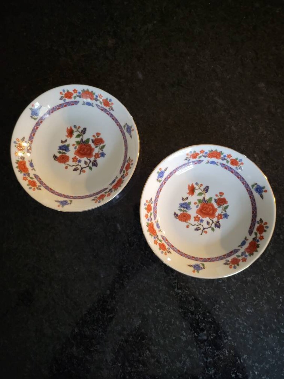 Crown Ming Old Imari Soup Bowls the Regent Collection Set of Etsy
