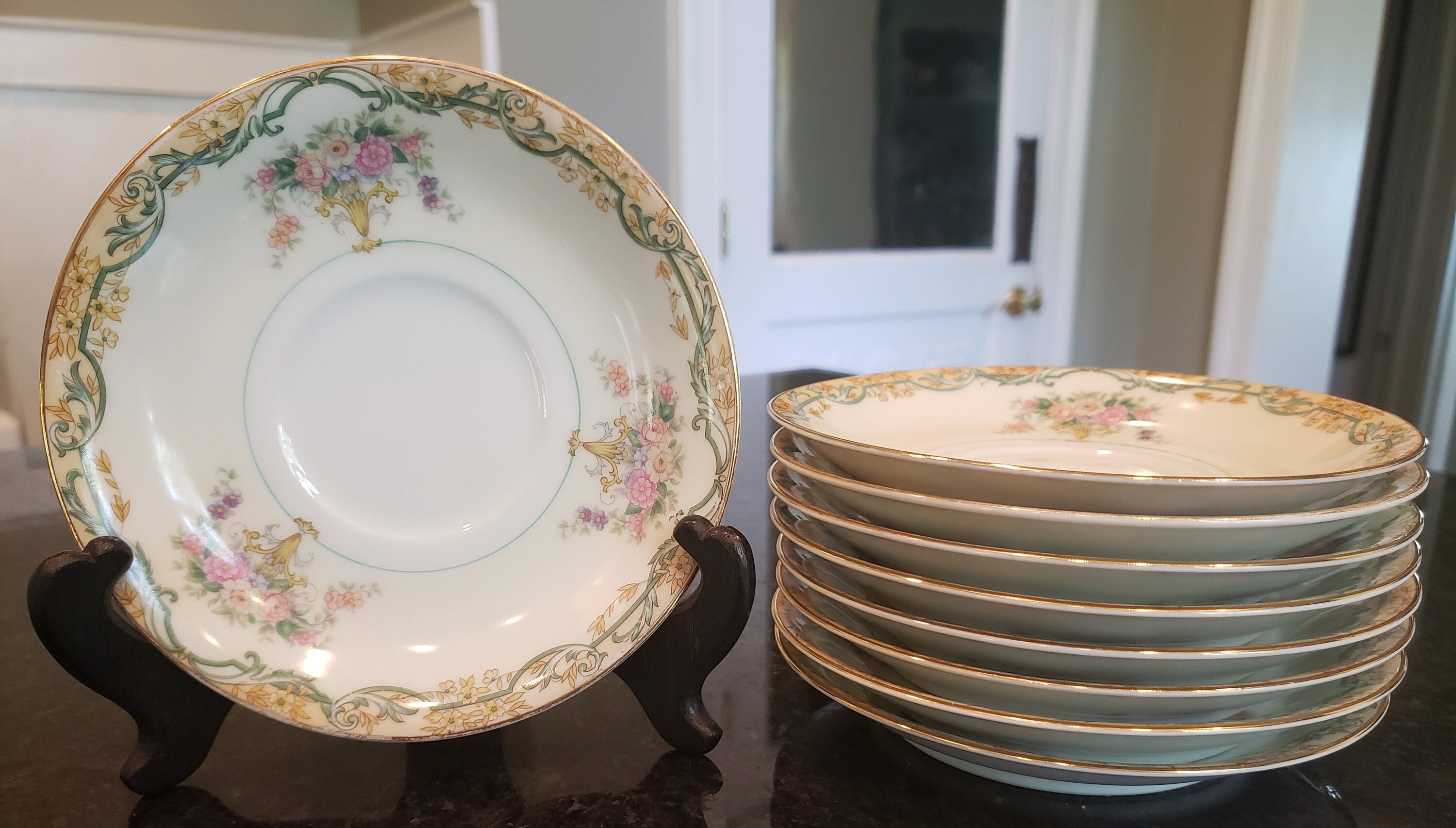 Vintage Noritake Arvana Saucers - Arvana by Noritake Saucers - Set