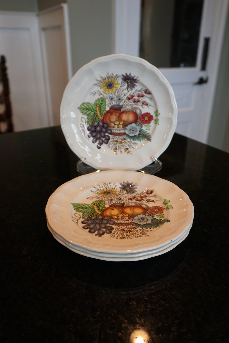 4 Copeland Spode Reynolds Bread Butter PlatesDiscontinued