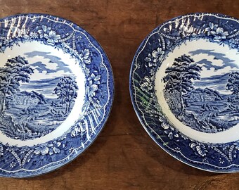 Barratts Old Castle Blue 8 Inch Plate England - Etsy