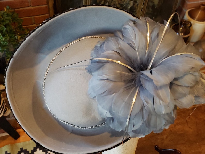 Vintage 1990s Mr His Classic Gray Upturned Brim Hat Etsy