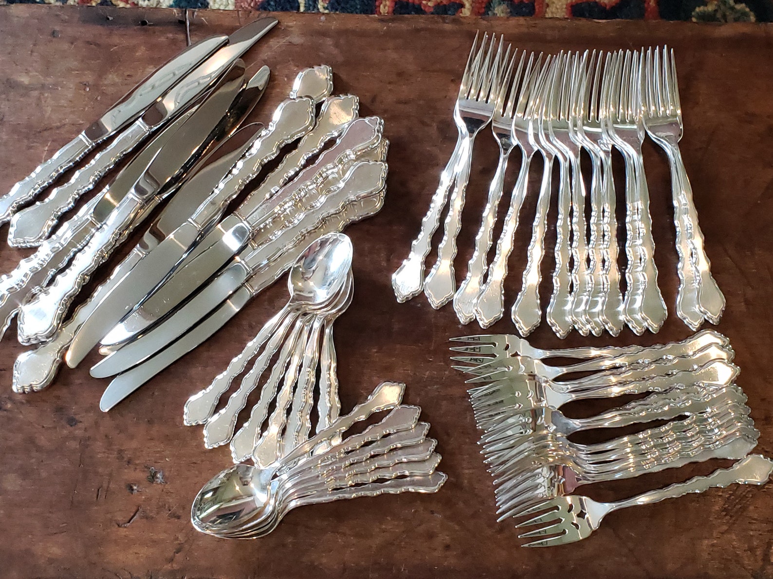 Vintage Oneida Duet Pattern Flatware 1980s Oneida Community Etsy