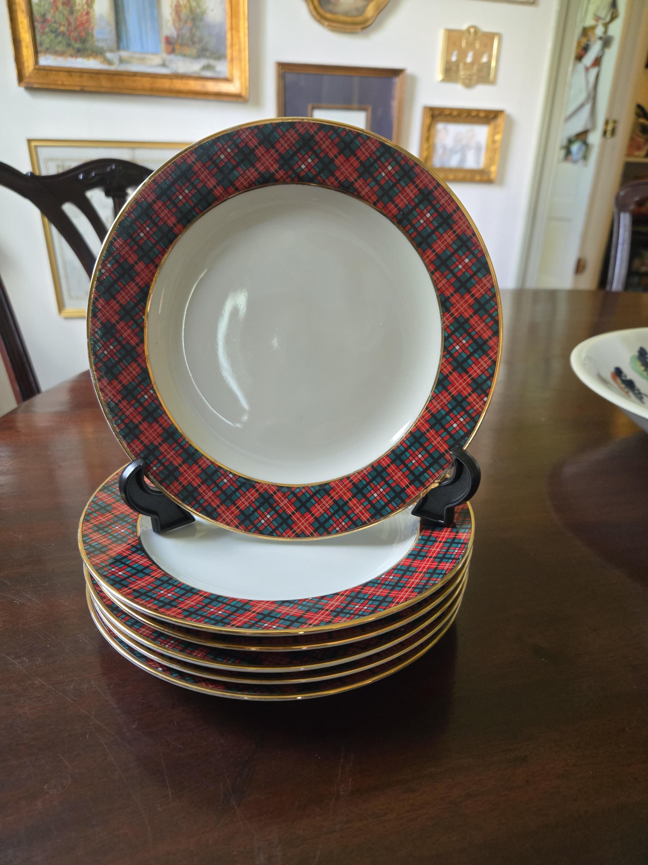 Ralph Lauren Tartan Plates - Etsy