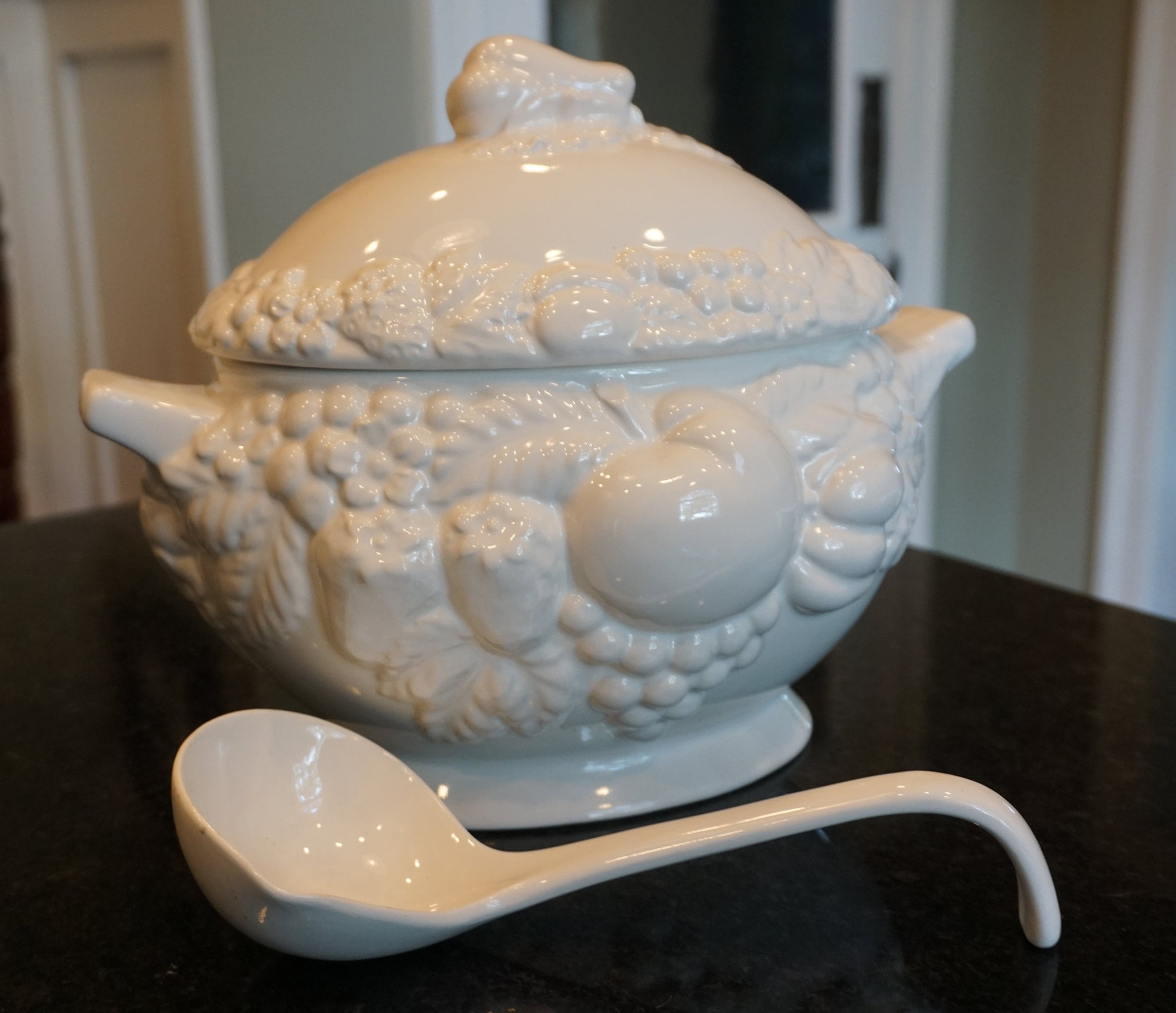 MCM Tureen Century Japan White Tureen and Ladle - 1970s
