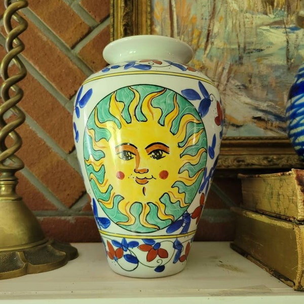 Vintage Sun Vase Chinese Porcelain