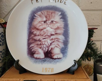 Pet Pride 1978 Malibu Sunshine  Celia Heriot for Something Different Persian Cat Plate
