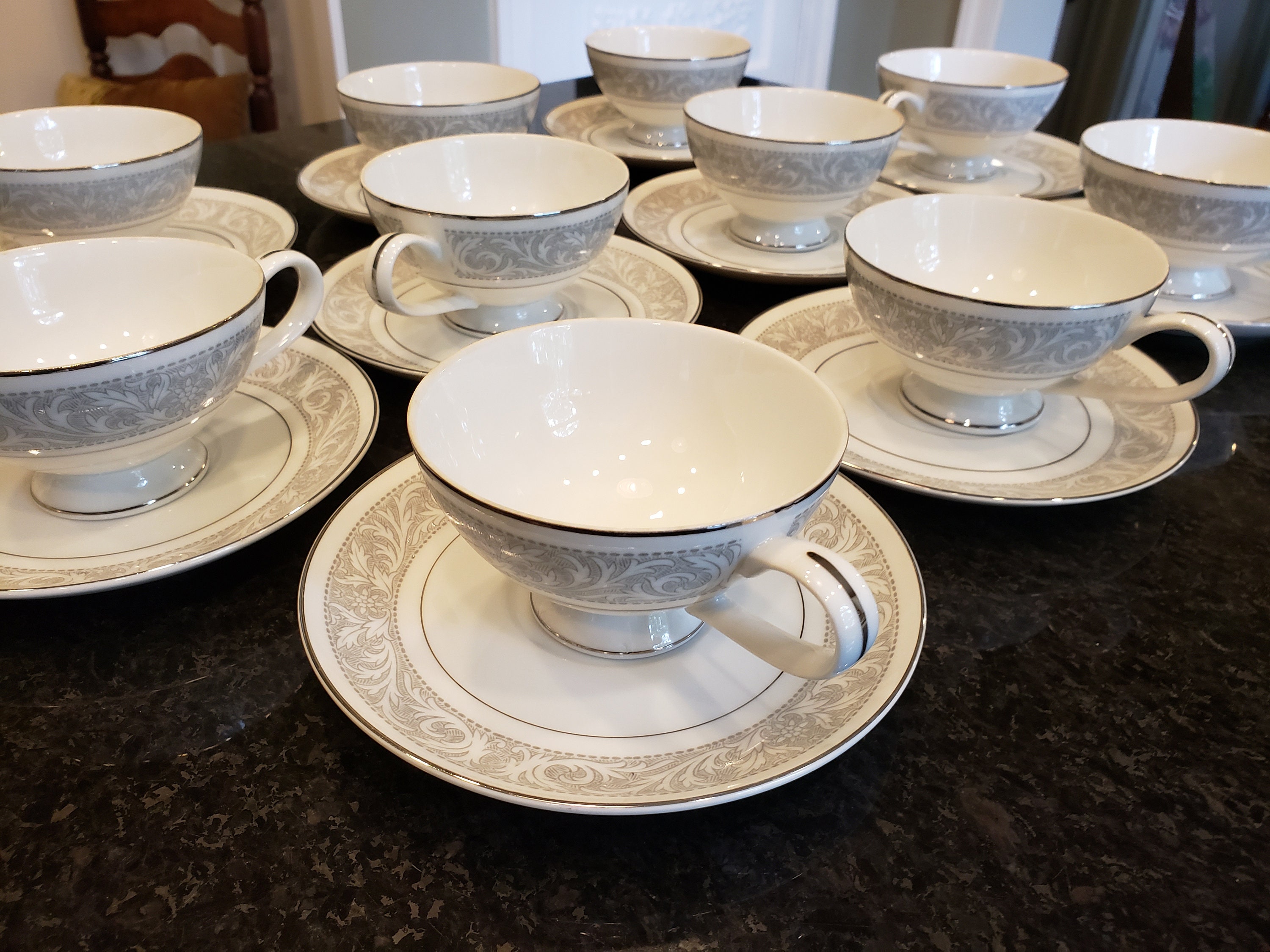 Vintage Imperial China Whitney Cups and Saucers Set of 10 - Etsy