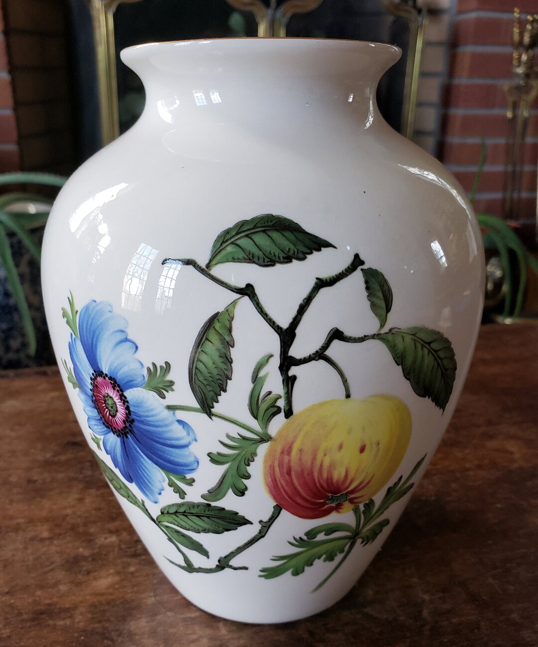 Vintage Spode Victoria Vase 1990s Spode Anemone and Apple Etsy 日本