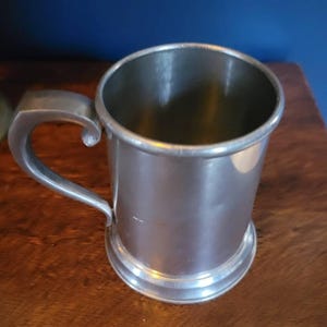 Vintage Stieff Pewter Tankard - Engraved Kevin Pewter beer stein