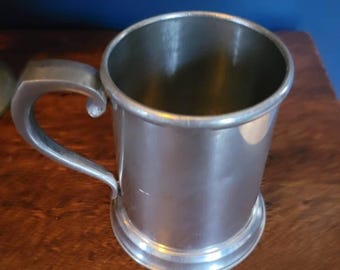 Vintage Stieff Pewter Tankard - Engraved Kevin Pewter beer stein